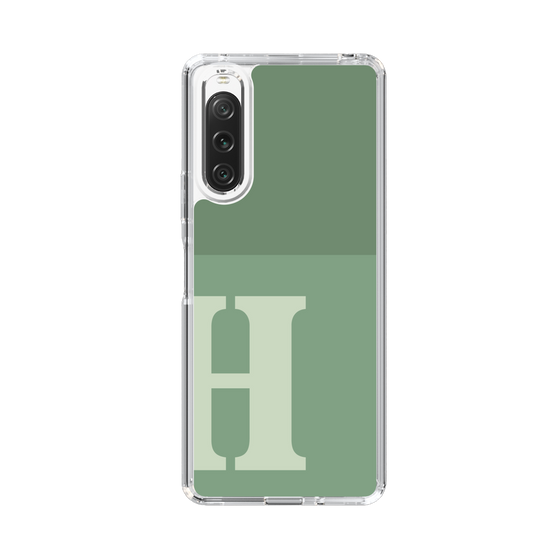 Slim Protection Case［ Original - initial two tone - H green ］
