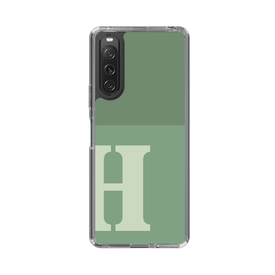 Slim Protection Case［ Original - initial two tone - H green ］
