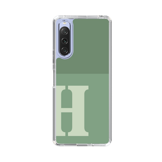 Slim Protection Case［ Original - initial two tone - H green ］