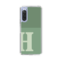 Slim Protection Case［ Original - initial two tone - H green ］