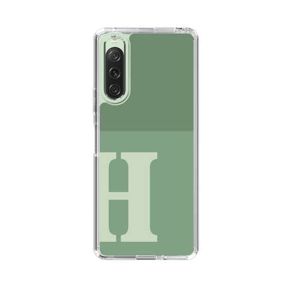 Slim Protection Case［ Original - initial two tone - H green ］