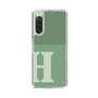 Slim Protection Case［ Original - initial two tone - H green ］