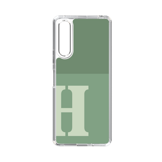 Slim Protection Case［ Original - initial two tone - H green ］