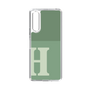 Slim Protection Case［ Original - initial two tone - H green ］