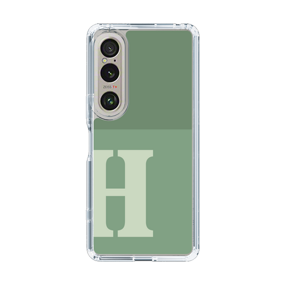 Slim Protection Case［ Original - initial two tone - H green ］