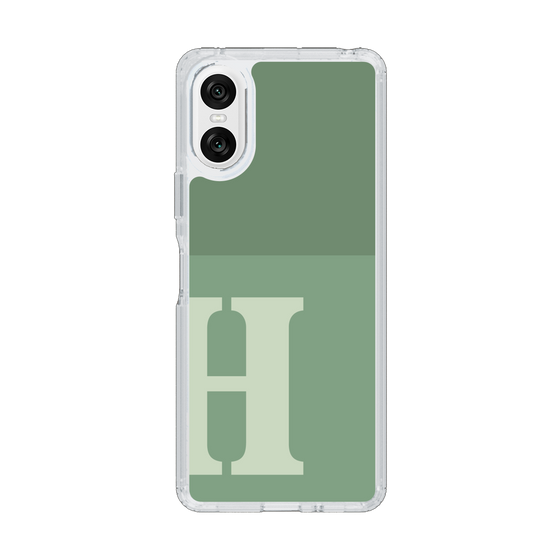 Slim Protection Case［ Original - initial two tone - H green ］