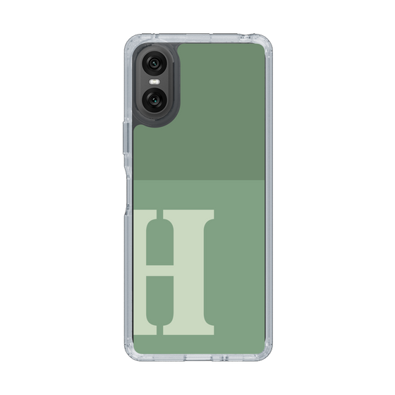 Slim Protection Case［ Original - initial two tone - H green ］