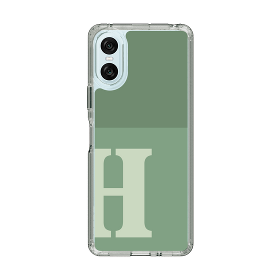 Slim Protection Case［ Original - initial two tone - H green ］