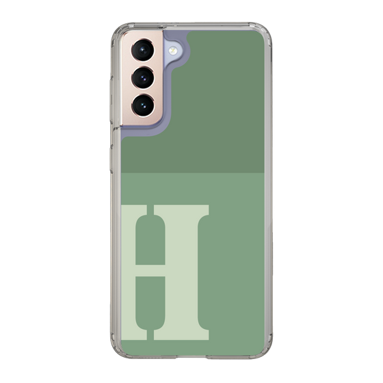 Slim Protection Case［ Original - initial two tone - H green ］
