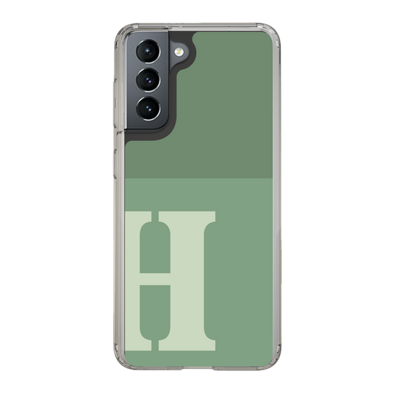 Slim Protection Case［ Original - initial two tone - H green ］