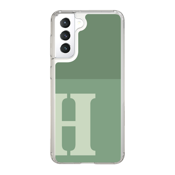 Slim Protection Case［ Original - initial two tone - H green ］