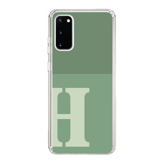 Slim Protection Case［ Original - initial two tone - H green ］