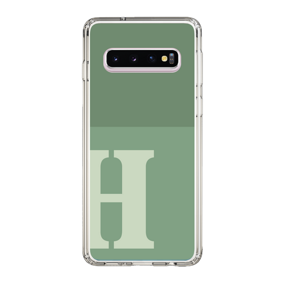 Slim Protection Case［ Original - initial two tone - H green ］