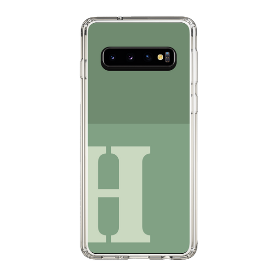 Slim Protection Case［ Original - initial two tone - H green ］