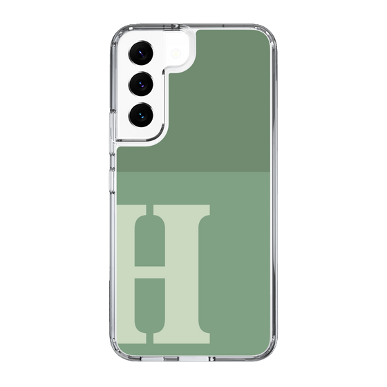 Slim Protection Case［ Original - initial two tone - H green ］