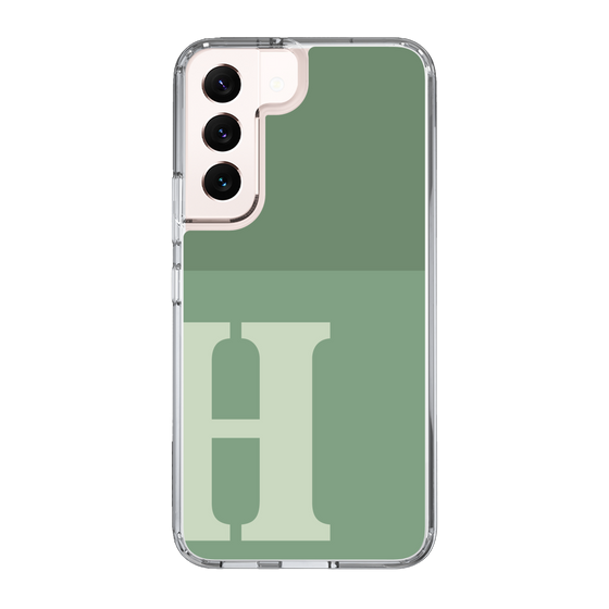Slim Protection Case［ Original - initial two tone - H green ］