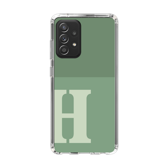 Slim Protection Case［ Original - initial two tone - H green ］