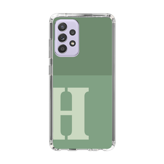 Slim Protection Case［ Original - initial two tone - H green ］