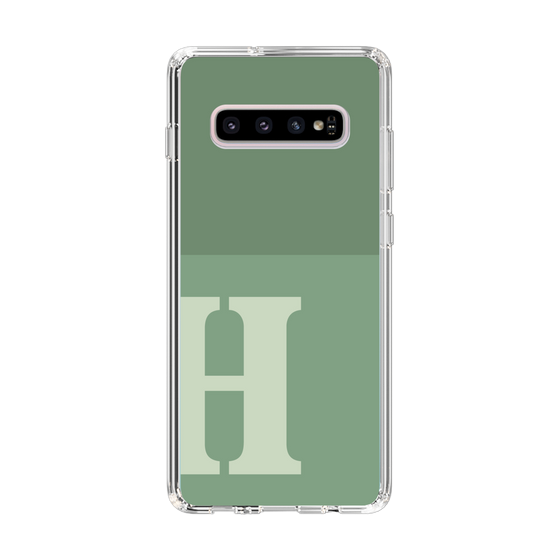 Slim Protection Case［ Original - initial two tone - H green ］