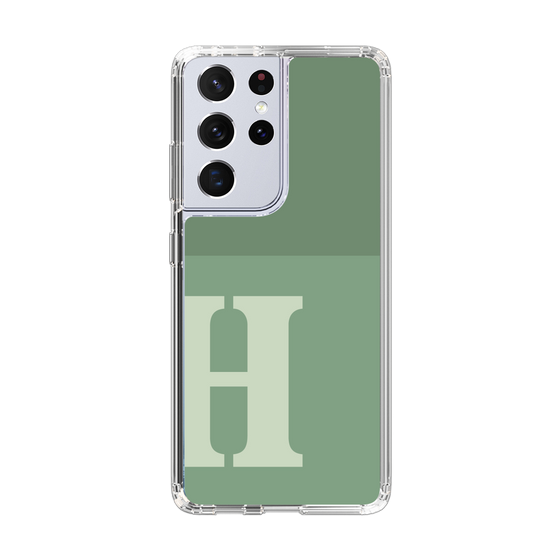 Slim Protection Case［ Original - initial two tone - H green ］