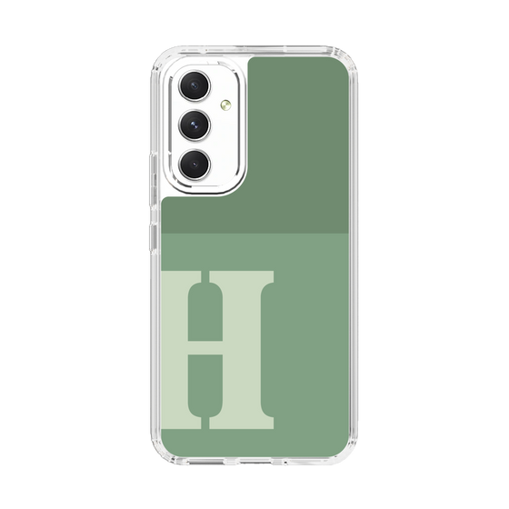 Slim Protection Case［ Original - initial two tone - H green ］