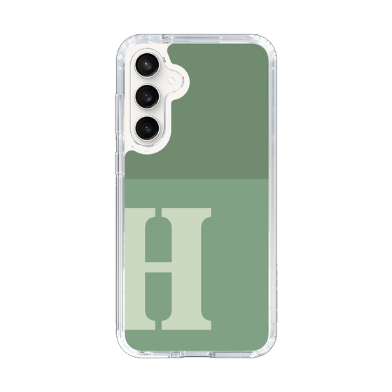Slim Protection Case［ Original - initial two tone - H green ］