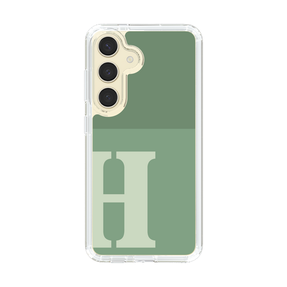 Slim Protection Case［ Original - initial two tone - H green ］
