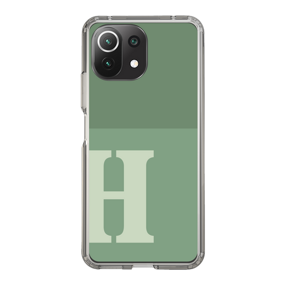 Slim Protection Case［ Original - initial two tone - H green ］