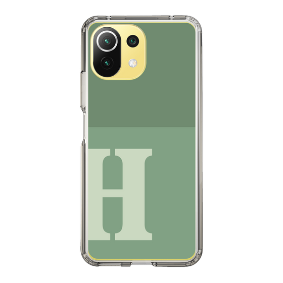 Slim Protection Case［ Original - initial two tone - H green ］