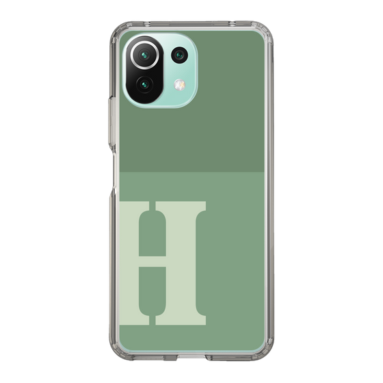 Slim Protection Case［ Original - initial two tone - H green ］