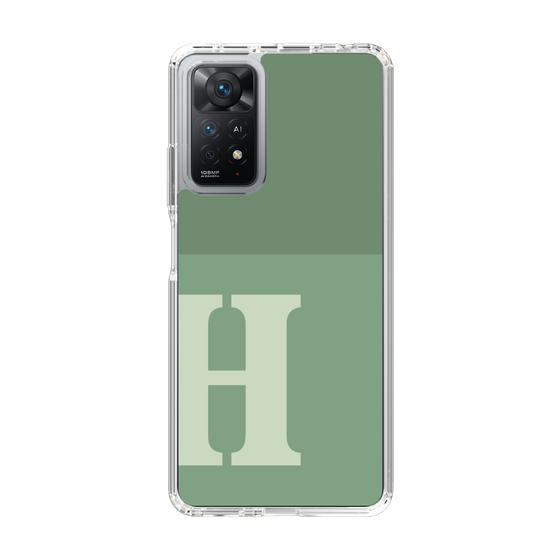 Slim Protection Case［ Original - initial two tone - H green ］