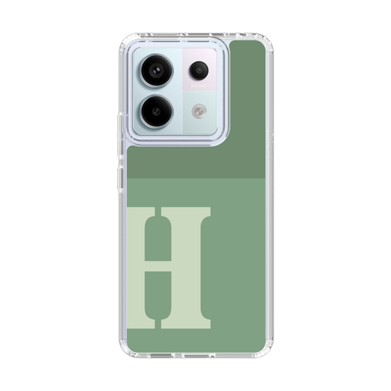 Slim Protection Case［ Original - initial two tone - H green ］