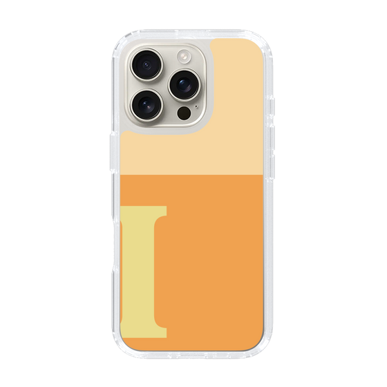 Slim Protection Case［ オリジナル - initial two tone - I orange ］