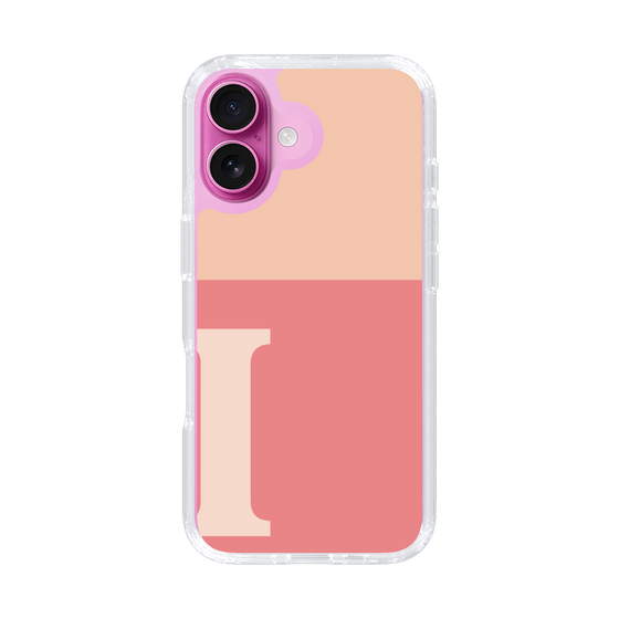 Slim Protection Case［ オリジナル - initial two tone - I pink ］