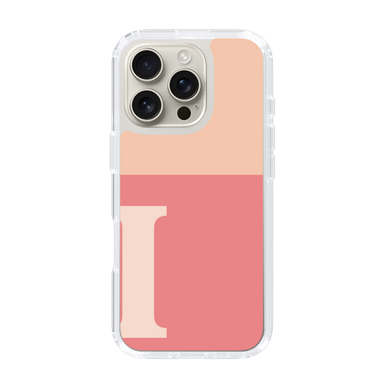Slim Protection Case［ オリジナル - initial two tone - I pink ］