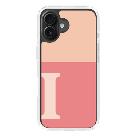 Slim Protection Case［ オリジナル - initial two tone - I pink ］