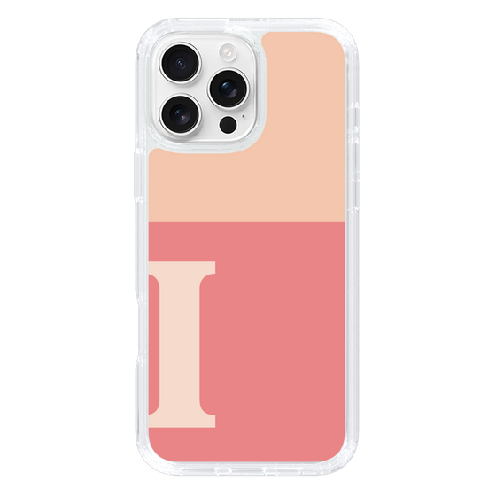 Slim Protection Case［ オリジナル - initial two tone - I pink ］