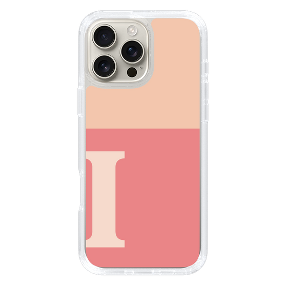 Slim Protection Case［ オリジナル - initial two tone - I pink ］