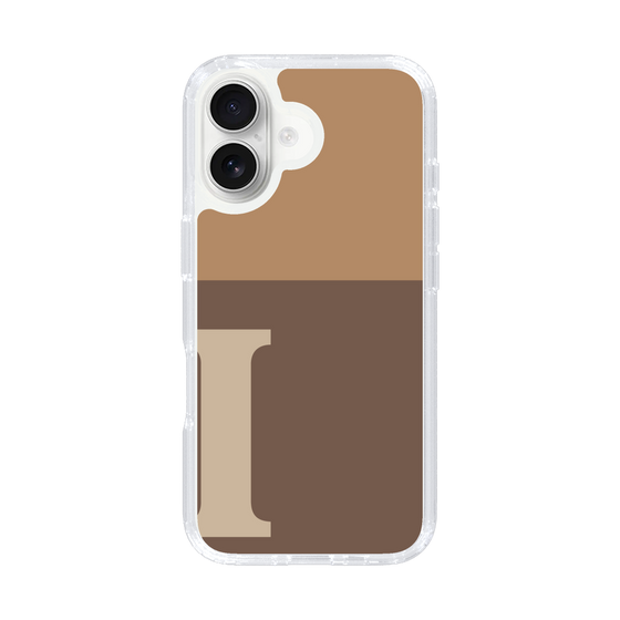 Slim Protection Case［ オリジナル - initial two tone - I brown ］