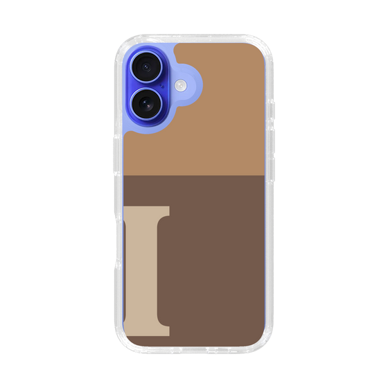 Slim Protection Case［ オリジナル - initial two tone - I brown ］