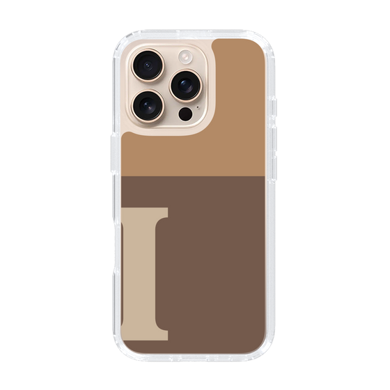 Slim Protection Case［ オリジナル - initial two tone - I brown ］