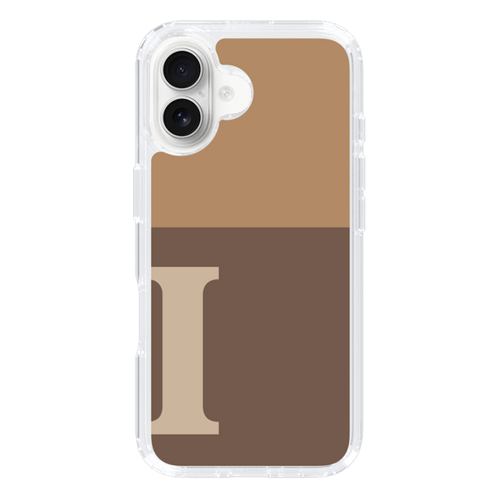 Slim Protection Case［ オリジナル - initial two tone - I brown ］