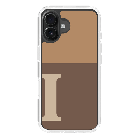 Slim Protection Case［ オリジナル - initial two tone - I brown ］