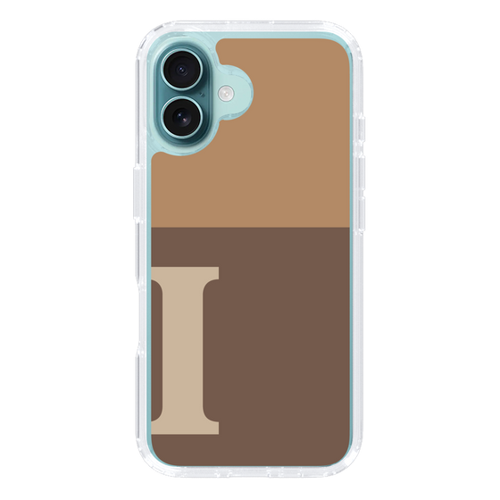 Slim Protection Case［ オリジナル - initial two tone - I brown ］