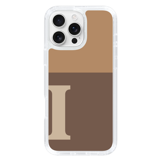 Slim Protection Case［ オリジナル - initial two tone - I brown ］