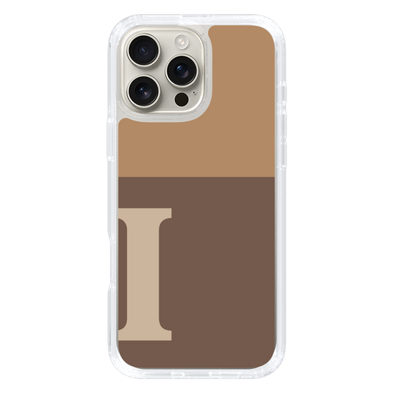 Slim Protection Case［ オリジナル - initial two tone - I brown ］