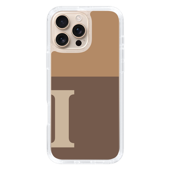 Slim Protection Case［ オリジナル - initial two tone - I brown ］