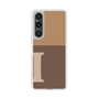 Slim Protection Case［ Original - initial two tone - I brown ］