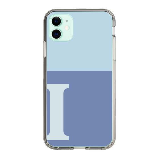 Slim Protection Case［ Original - initial two tone - I blue ］