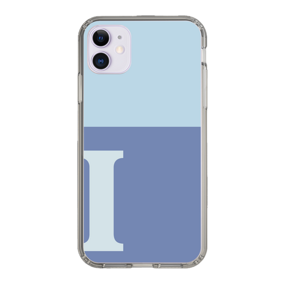 Slim Protection Case［ Original - initial two tone - I blue ］